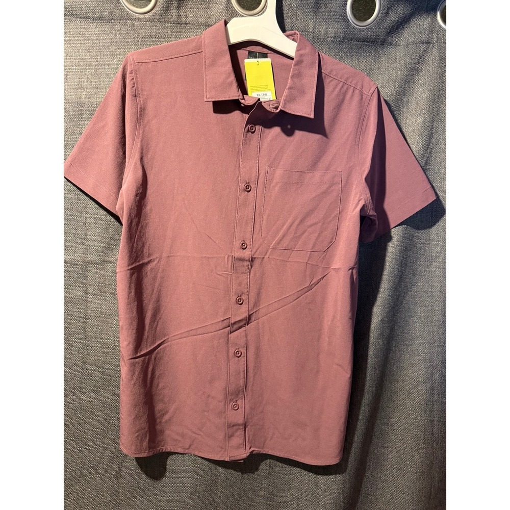 All in Motion Short Sleeve Adventure Shirt Heather Red Size XL (14) NWT